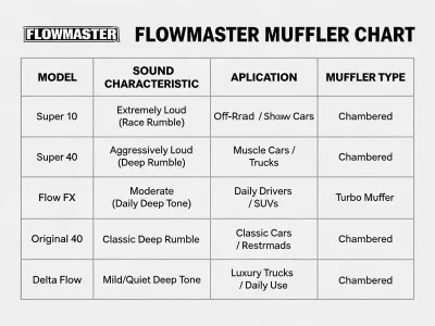 Flowmaster Muffler Chart